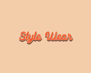 Retro Style Cursive logo design