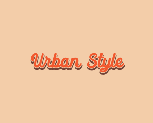 Retro Style Cursive logo design