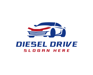 Sedan Car Driving logo design