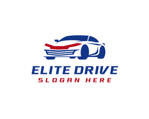 Sedan Car Driving logo design