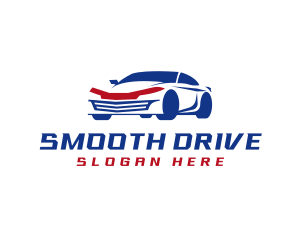 Sedan Car Driving logo design