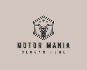 Motorbike Rider Garage logo design