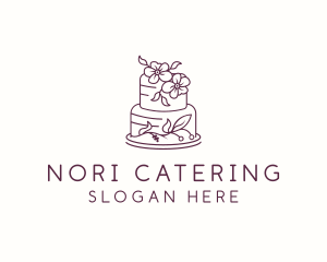 Flower Cake Pastry logo design