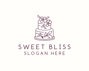 Flower Cake Pastry logo design