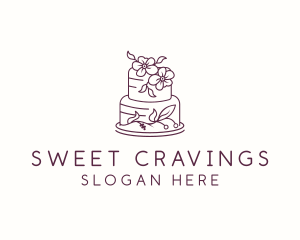 Flower Cake Pastry logo design