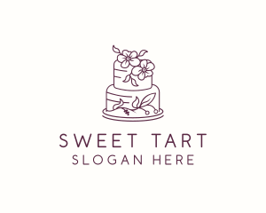 Flower Cake Pastry logo design