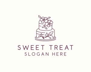 Flower Cake Pastry logo design