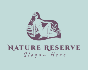 Sexy Woman Nature Spa logo design