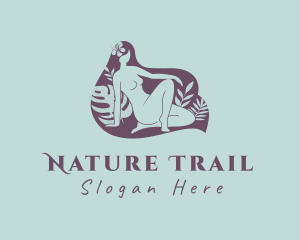 Sexy Woman Nature Spa logo design