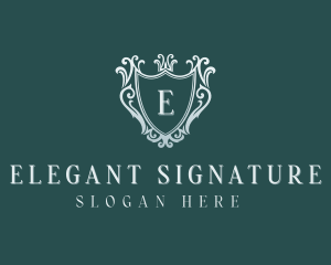 Elegant Event Shield logo design