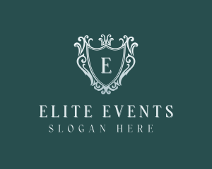 Elegant Event Shield logo design