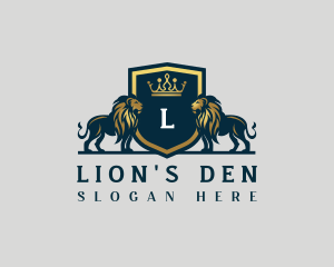 Lion Crown Royalty logo design