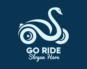 Swan Automobile Ride logo design