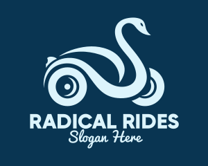 Swan Automobile Ride logo design