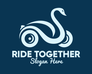 Swan Automobile Ride logo design