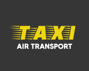 Taxi Cab Font Text logo design