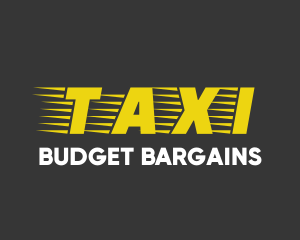 Taxi Cab Font Text logo design