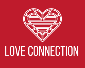 Intricate Valentine Heart logo