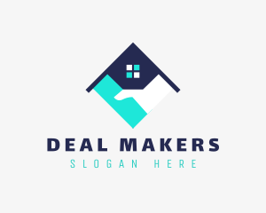 Hand House Realtor logo design