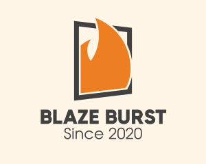 Burning Fire Window logo design