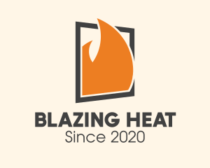 Burning Fire Window logo design