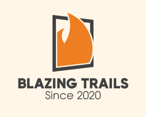 Burning Fire Window logo design