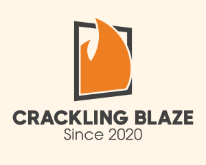 Burning Fire Window logo design