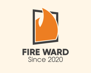 Burning Fire Window logo design