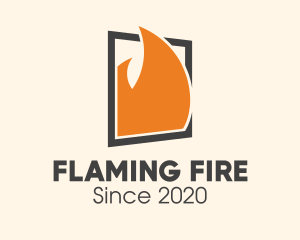 Burning Fire Window logo design