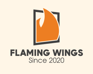 Burning Fire Window logo design