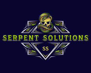 Snake Poison Death logo design