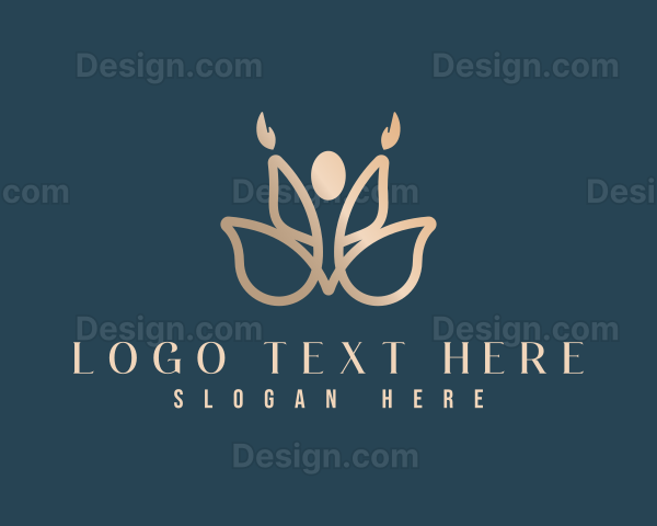 Yoga Lotus Petal Logo