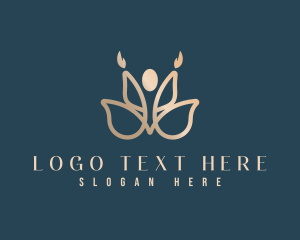 Yoga Lotus Petal logo