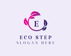 Eco Wellness Leaf logo design