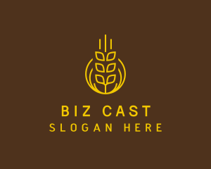 Wheat Grain Farm Logo