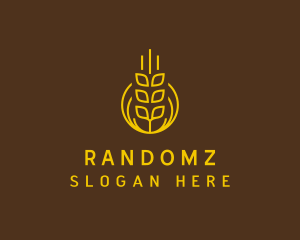 Wheat Grain Farm Logo