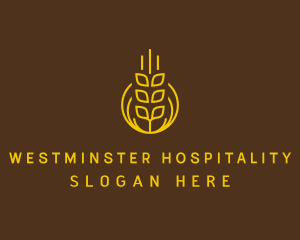 Wheat Grain Farm Logo