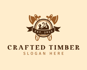 Wood Planer Carpentry logo design