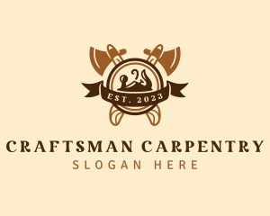 Wood Planer Carpentry logo design