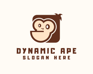 Cartoon Monkey Ape logo design