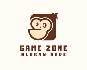 Cartoon Monkey Ape logo