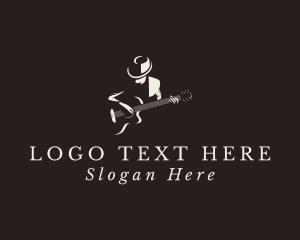 Guitar - Guitar Musician Man logo design