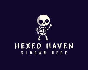 Profanity Rude Skeleton logo design