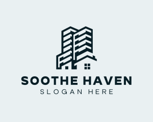 Hotel Building Property Logo