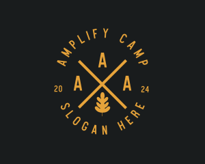 Rustic Leaf Camping logo