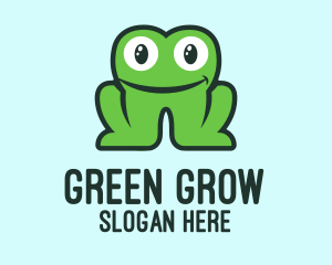 Green Dental Tooth Frog logo design