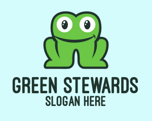 Green Dental Tooth Frog logo design