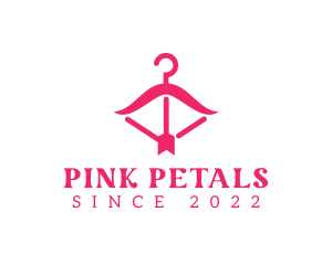 Pink Fashion Hanger logo design