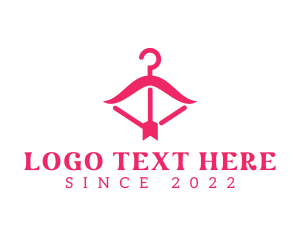 Glamour - Pink Fashion Hanger logo design