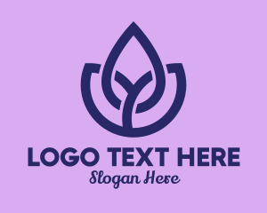 Purple Flower Garden logo